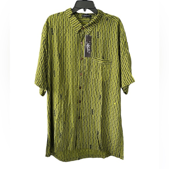 Living Hula Shirts Nwt Living Hula Keawe Greenblack Aalii Mens 2xl Button Down Shirt Poshmark